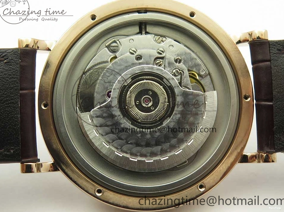 MIROTIME 0126 Portofino Automatic RG FKF 1:1 Best Edition White Dial on Brown Leather Strap A Practical 7140